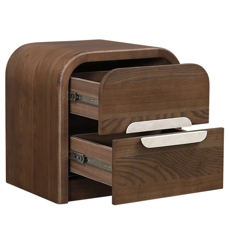 Karvia Walnut Bedside Table