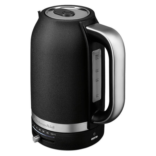 KitchenAid 1.7L Variable Temperature Kettle - Cast Iron Black