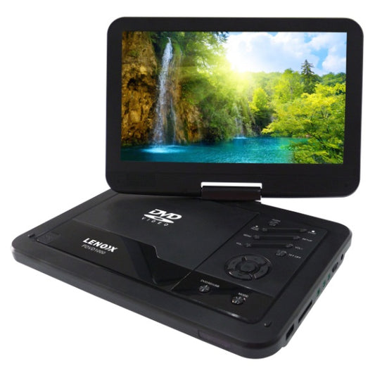 LENOXX 10" PORTABLE DVD PLAYER USB/CARD SLOT, SWIVEL DVD PLAY 10 INCH