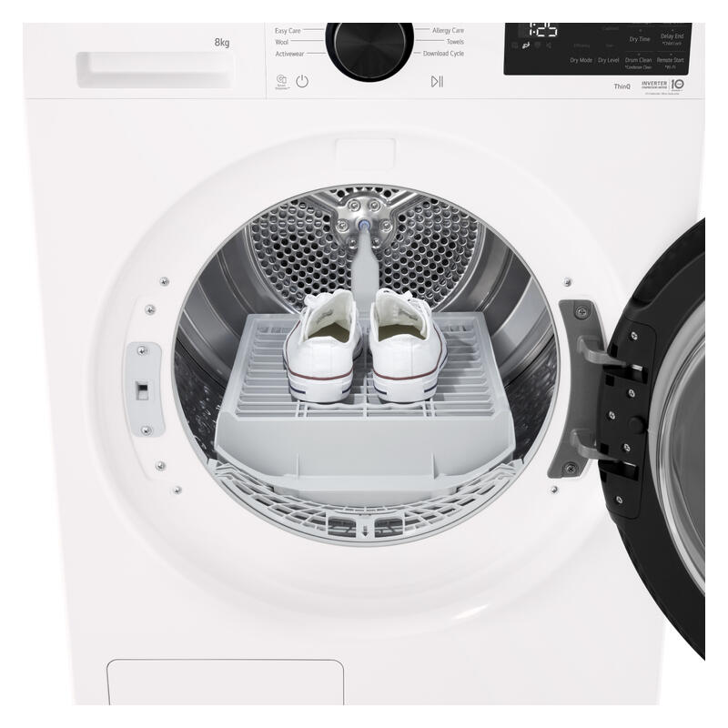 LG 8kg AI Heat Pump Condenser Dryer - White (Series 3)