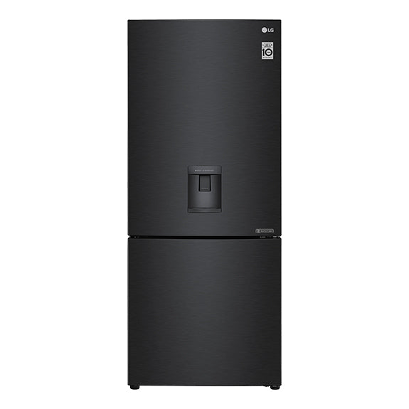 LG 420 Litre Bottom Mount Refrigerator - Matte Black