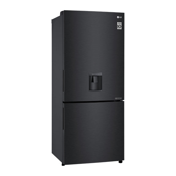 LG 420 Litre Bottom Mount Refrigerator - Matte Black