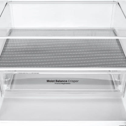 LG 420L Bottom Mount Fridge Freezer - Black Steel