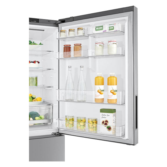 LG 420 Litre Bottom Mount Refrigerator - Stainless Steel