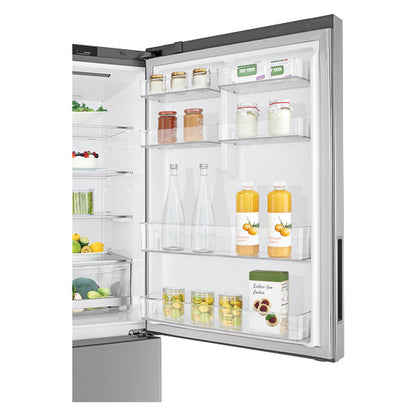 LG 420 Litre Bottom Mount Refrigerator - Stainless Steel