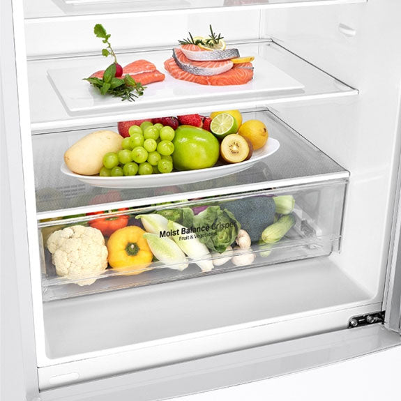 LG 420 Litre Bottom Mount Refrigerator -  White