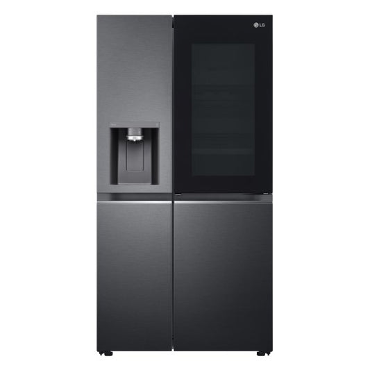 LG 635 Litre Side By Side Fridge - Matte Black