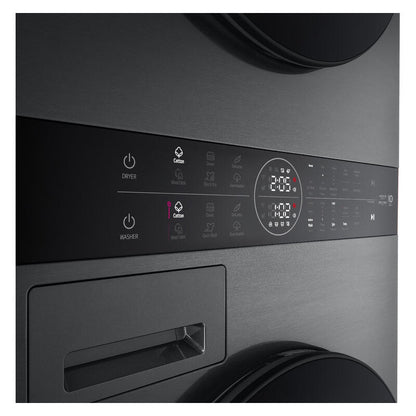 LG 12kg + 10kg Smart AI WashTower All-In-One Stacked Washer Dryer Combo - Black