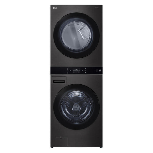 LG 19kg + 10kg Smart AI WashTower All-In-One Stacked Washer Dryer Combo - Black
