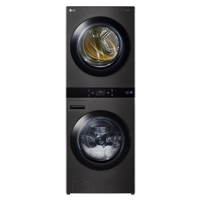LG 19kg + 10kg Smart AI WashTower All-In-One Stacked Washer Dryer Combo - Black