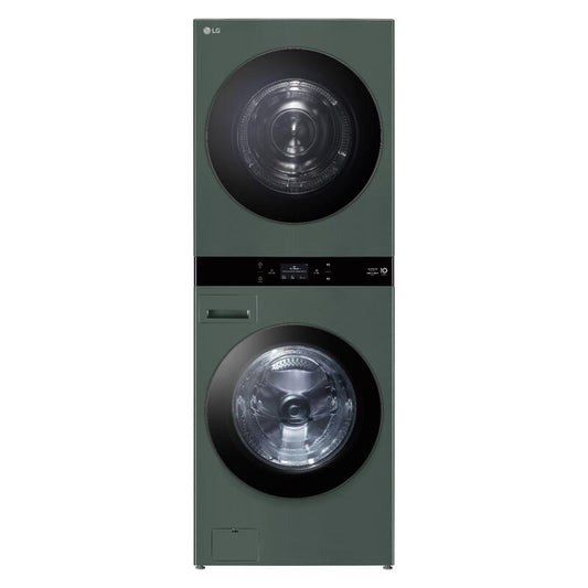 LG 19kg + 10kg Smart AI WashTower All-In-One Stacked Washer Dryer Combo - Forest Green