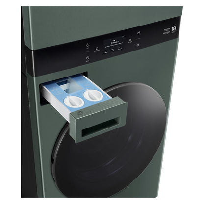 LG 19kg + 10kg Smart AI WashTower All-In-One Stacked Washer Dryer Combo - Forest Green