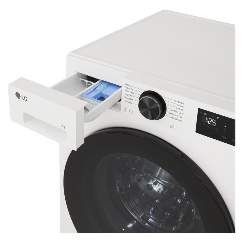 LG 8kg AI Front Load Washing Machine (Series 3) - White