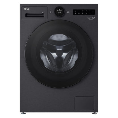 LG 9kg AI Front Load Washing Machine - Matte Black (Series 9)