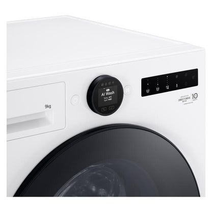 LG 9kg Series 9 AI Front Load Washing Machine - Essence White
