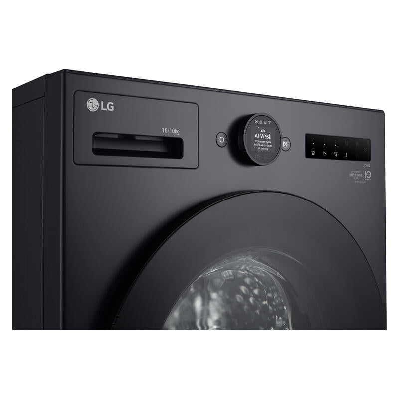 LG 16kg + 10kg Smart AI Front Load Washing Machine & Dryer Combo - Graphite (Series XL)
