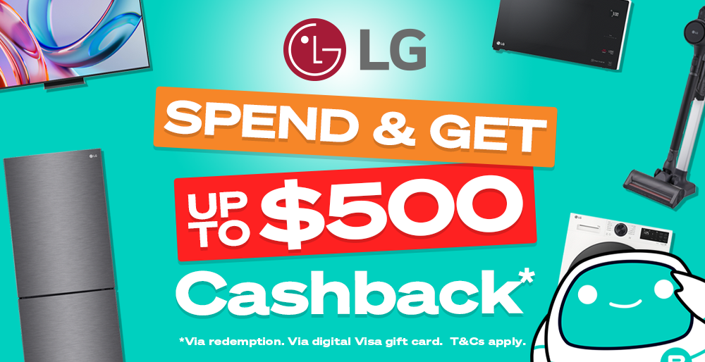 Spend & Get up to $500 Cashback on LG Products