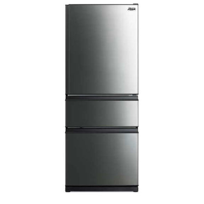 Mitsubishi Electric 450L 3 Door Bottom Mount - Stainless Steel