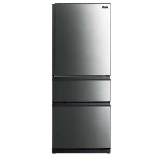 Mitsubishi Electric 450L 3 Door Bottom Mount - Stainless Steel