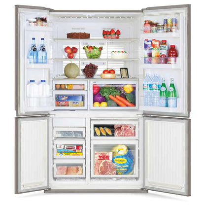 Mitsubishi Electric 580 Litre French Door Fridge - Argent Silver
