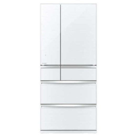 Mistubishi Electric 700 Litre Multi-Drawer Glass Refrigerator - White