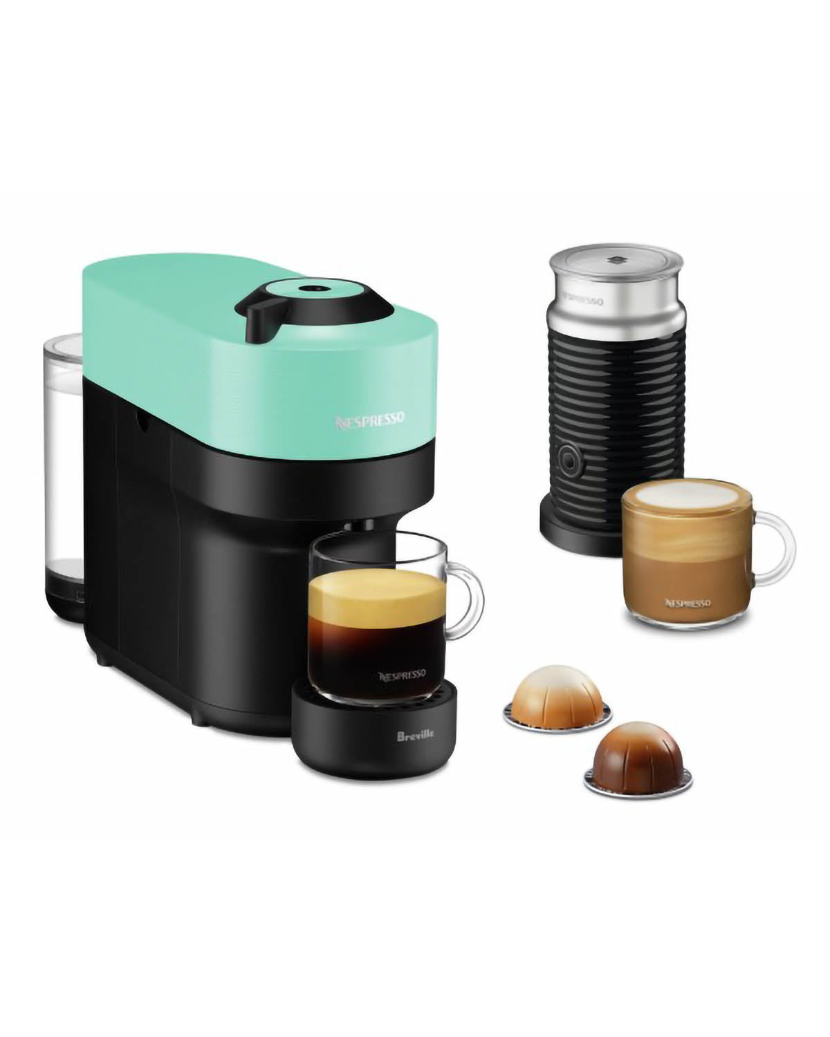 Nepresso Vertuo Pop Coffee Bundle - Mint Green