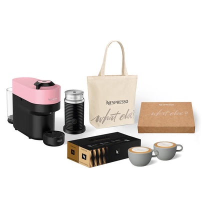 Nespresso Vertuo Pop Nespresso Capsule Coffee Machine - Pink Value Pack