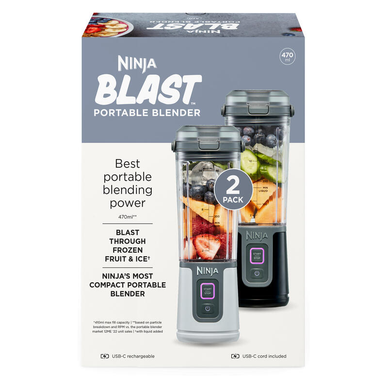 Ninja Black Portable Blender - Twin Pack - Black & White