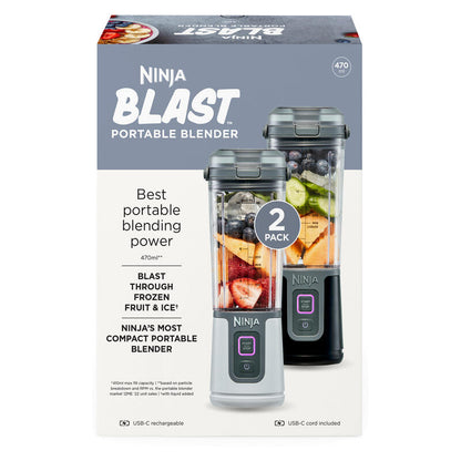 Ninja Black Portable Blender - Twin Pack - Black & White
