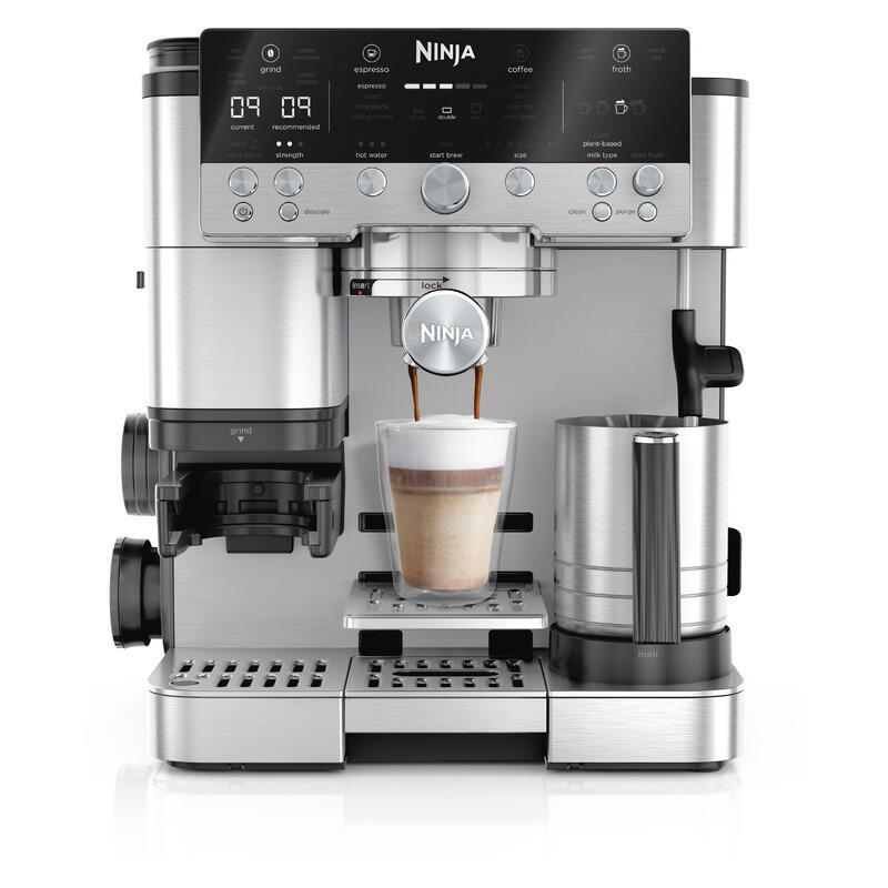 Ninja Luxe Cafe Premier Espresso Manual Coffee Machine - Stainless Steel