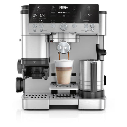 Ninja Luxe Cafe Premier Espresso Manual Coffee Machine - Stainless Steel