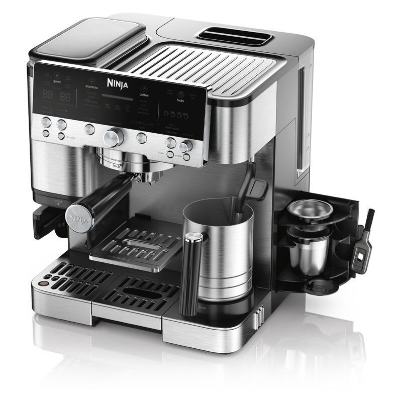 Ninja Luxe Cafe Premier Espresso Manual Coffee Machine - Stainless Steel