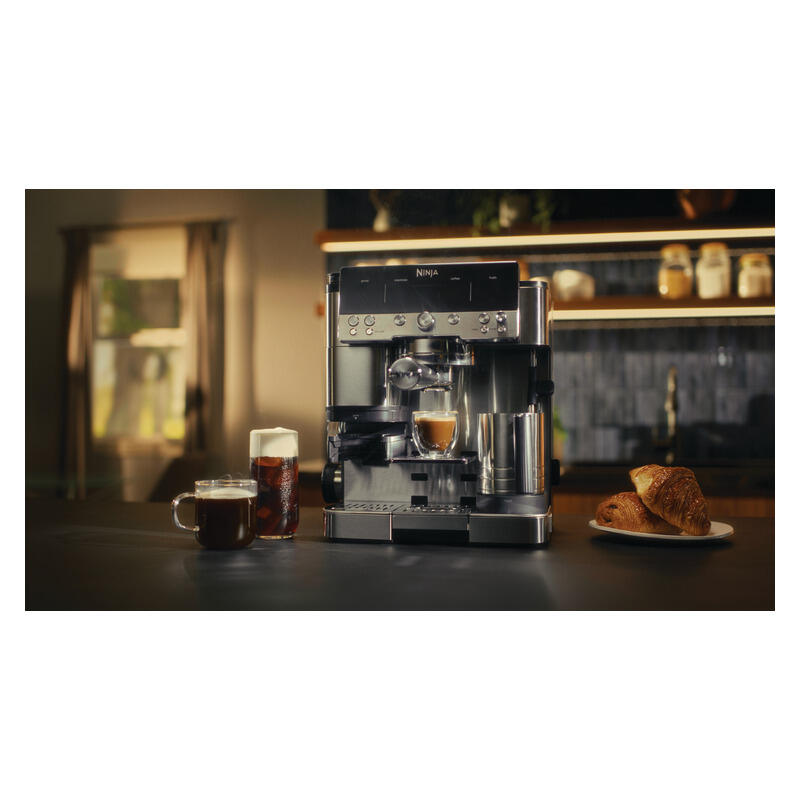 Ninja Luxe Cafe Premier Espresso Manual Coffee Machine - Stainless Steel
