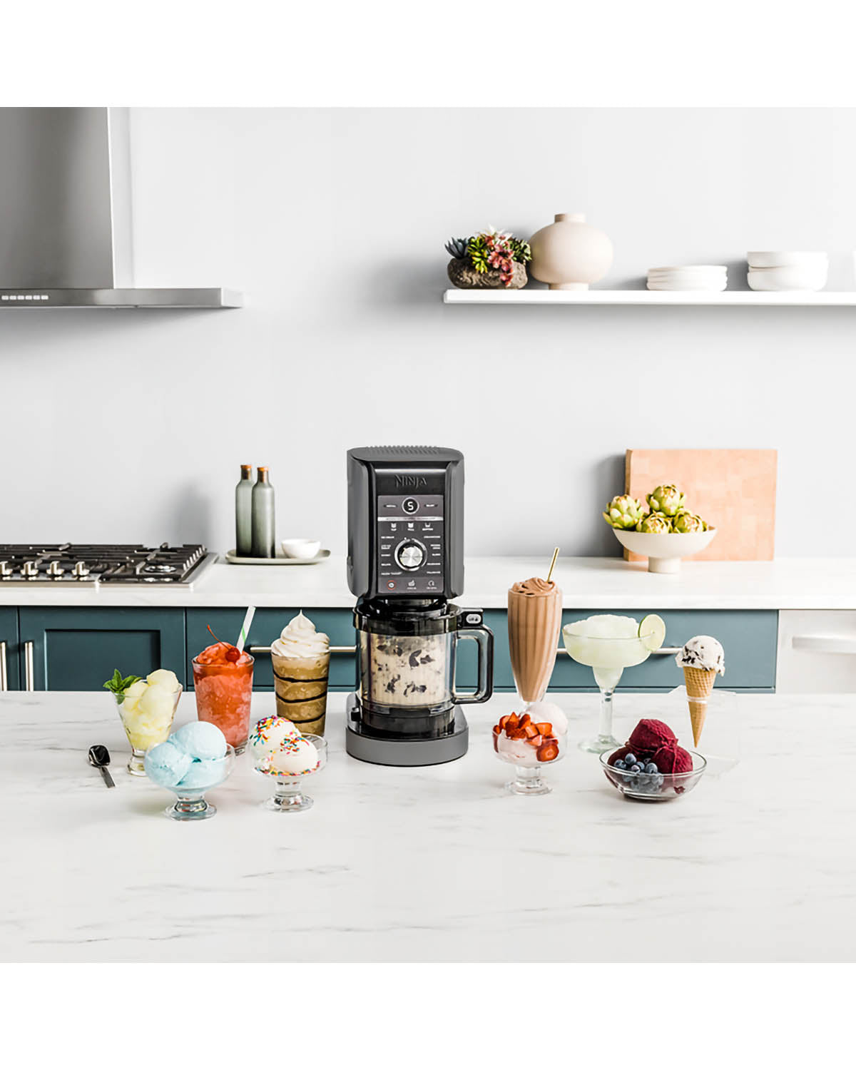 Ninja Creami Deluxe 11-in-1 Feature Frozen Treat Maker - Silver & Black
