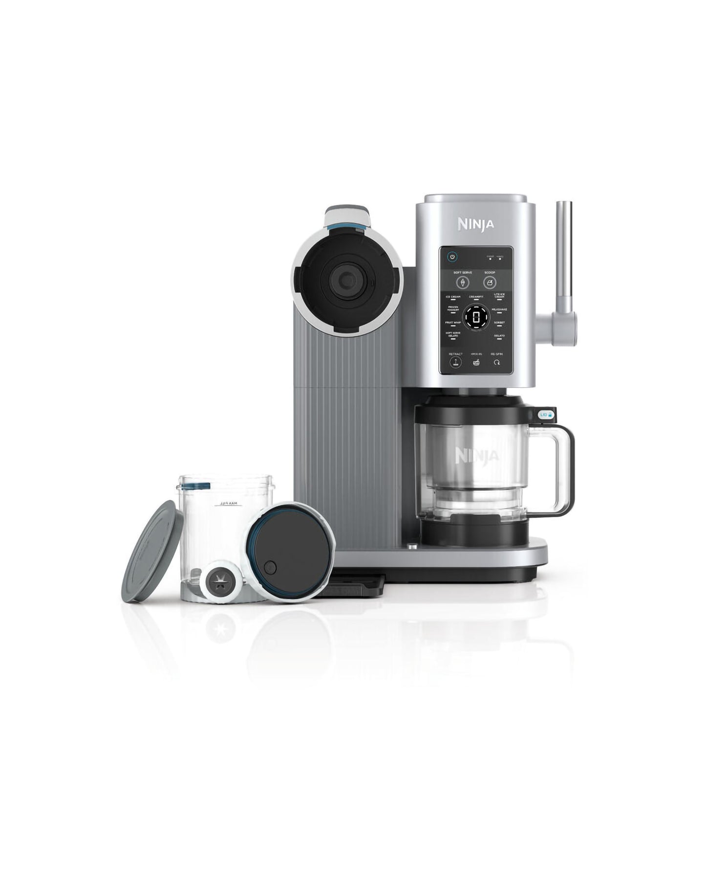 Ninja Swirl by CREAMi Soft Serve and Ice Cream Maker - Platinum Silver