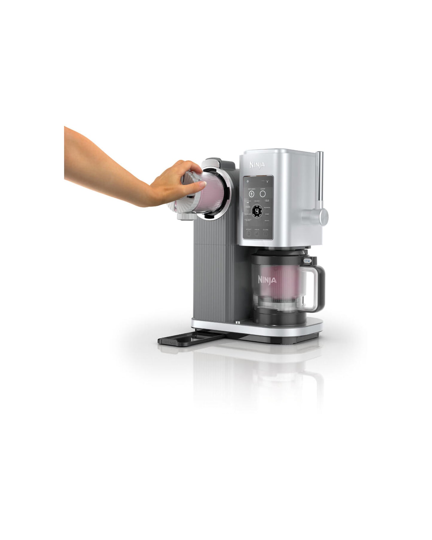 Ninja Swirl by CREAMi Soft Serve and Ice Cream Maker - Platinum Silver