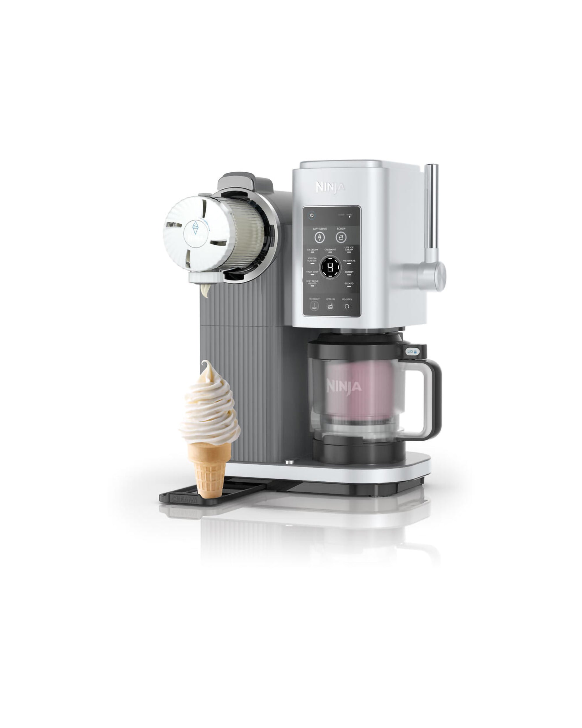 Ninja Swirl by CREAMi Soft Serve and Ice Cream Maker - Platinum