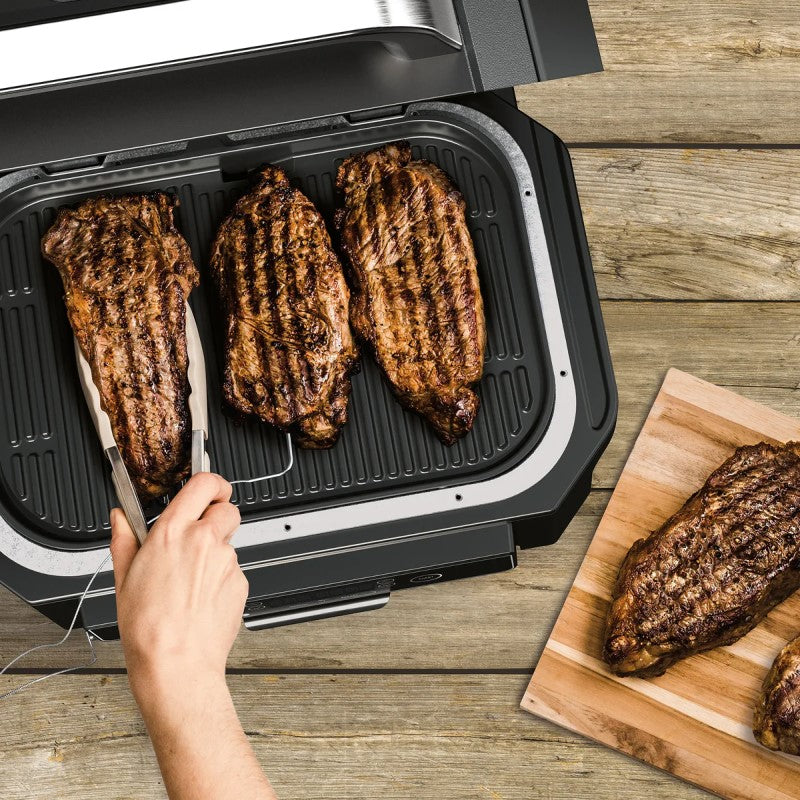 Ninja Woodfire Electric BBQ  Grill & Smoker - Black/Cool Grey
