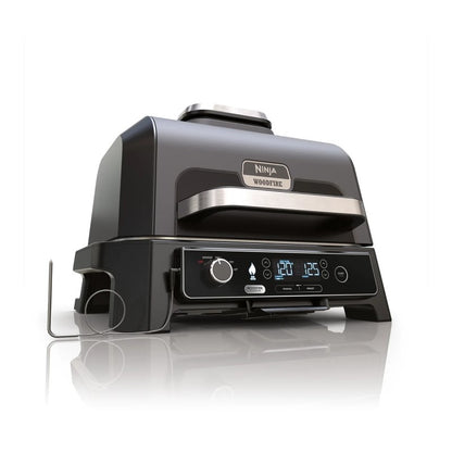 Ninja Woodfire Electric BBQ Grill and Smoker - Cool Grey