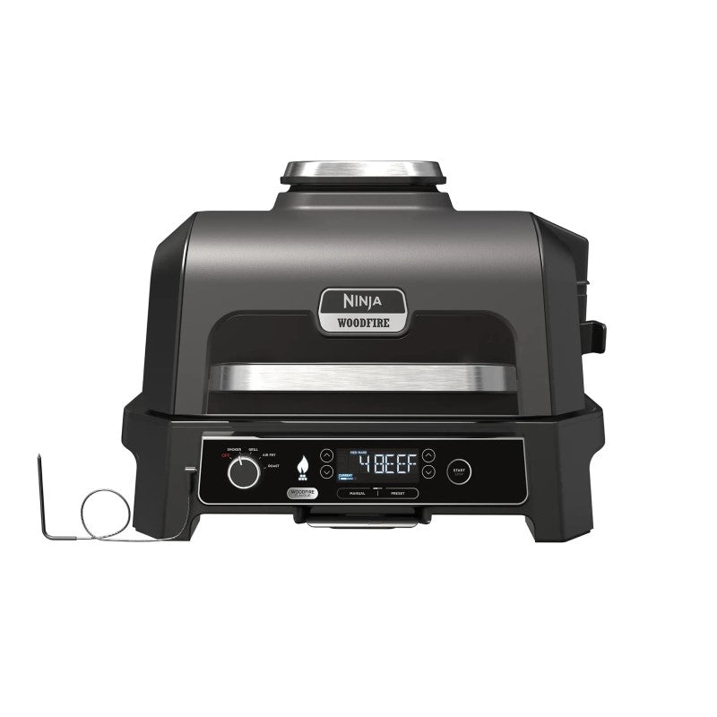 Ninja Woodfire Electric BBQ Grill and Smoker - Cool Grey