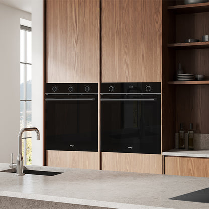 Omega 60cm Built-In Oven with 6 Functions - Black
