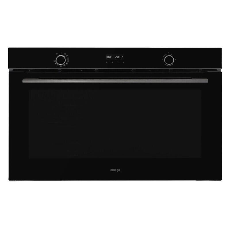 Omega 90cm 11 Function Built-In Electric Oven with Airfry - Black