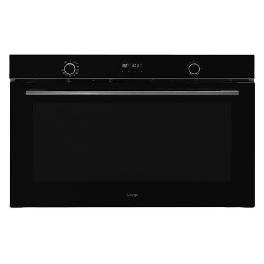 Omega 90cm 11 Function Built-In Electric Oven with Airfry - Black