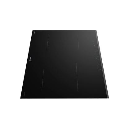 Omega 60cm 4-Zone Induction Cooktop with Power Phasing - Black Glass