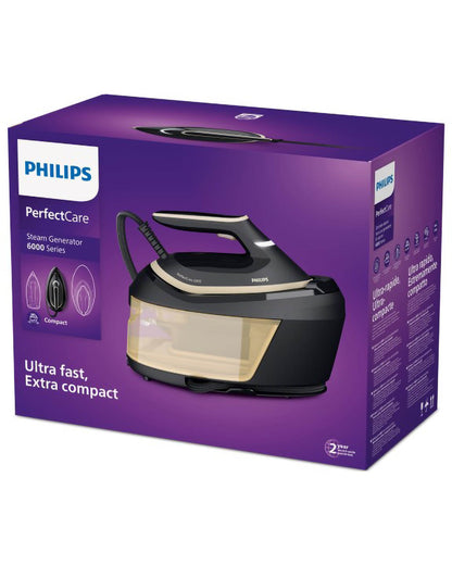 Philips PerfectCare Steam Generator Iron - Black/Gold (6000 Series)