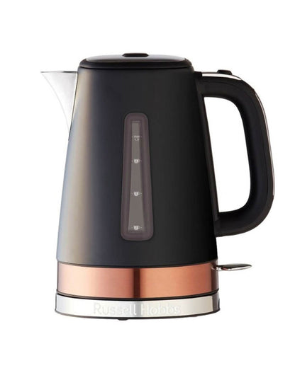 Russell Hobbs 1.7 Litre Brooklyn Kettle - Black with Copper Details