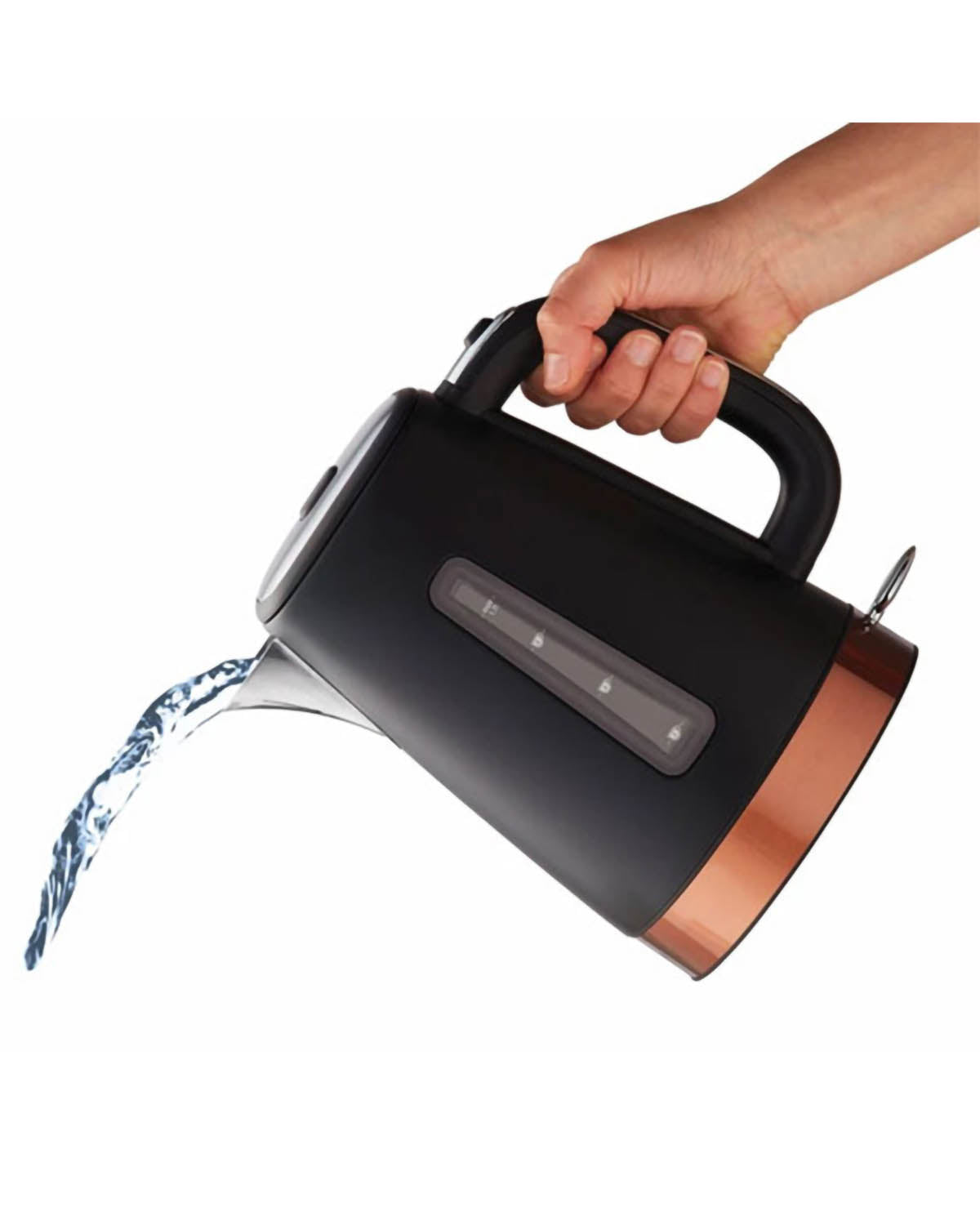 Russell Hobbs 1.7 Litre Brooklyn Kettle - Black with Copper Details