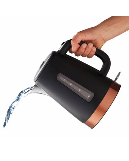 Russell Hobbs 1.7 Litre Brooklyn Kettle - Black with Copper Details