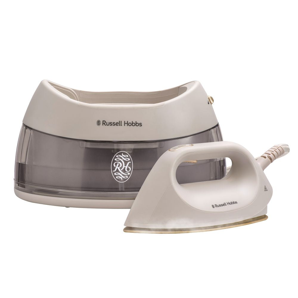 Russell Hobbs Fabric Luxe Iron & Steam Generator Station - Stone