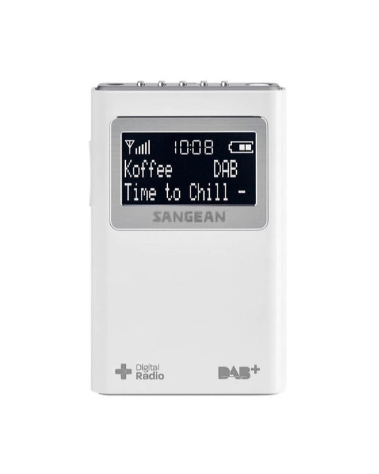 Sangean DAB+ & FM Pocket Radio - White